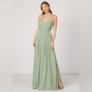 Azazie Dusty Sage Bridesmaids Dress A14